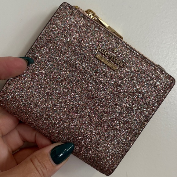 Kate Spade Sparkling Rose Gold Wallet - Picture 1 of 4